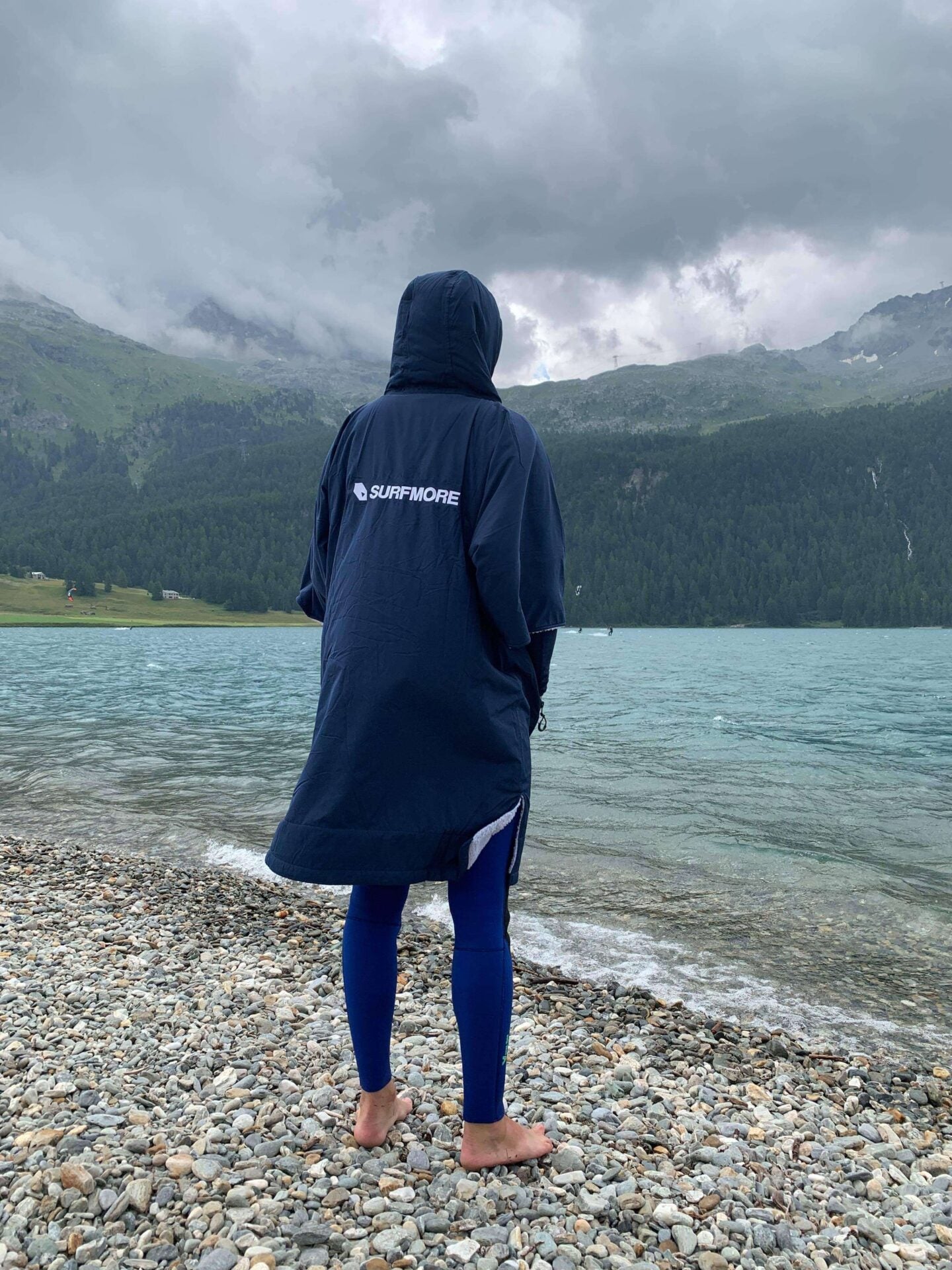 SURFMORE Change Robe Short Sleeve - Navy