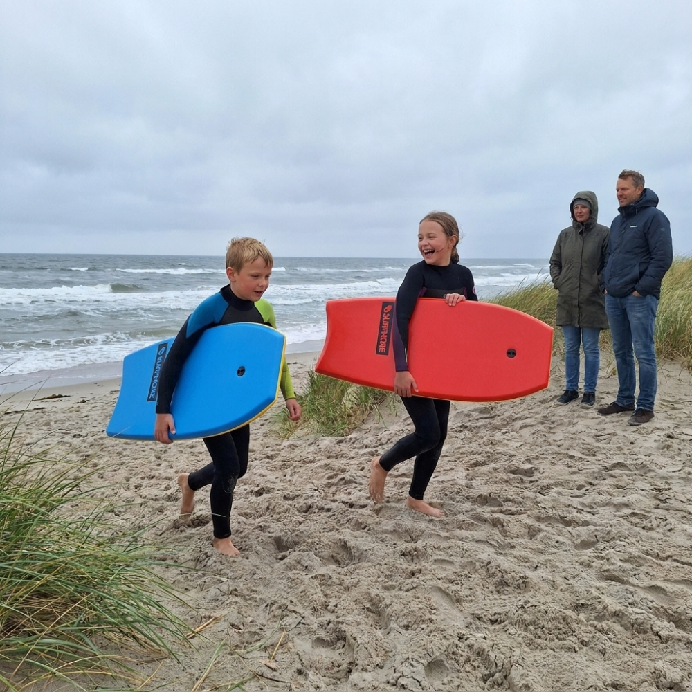 SURFMORE Ride Bodyboard 37" Inkl. Leash - Blå