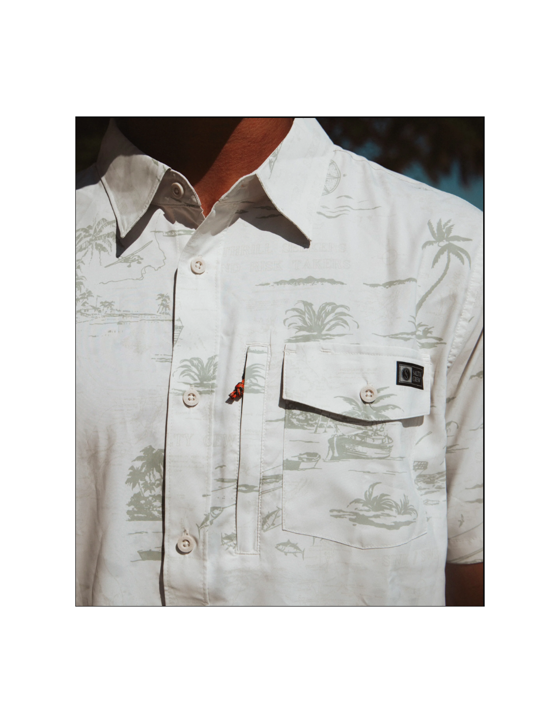 Salty Crew Seafarer S/S Tech Woven - Vaxad