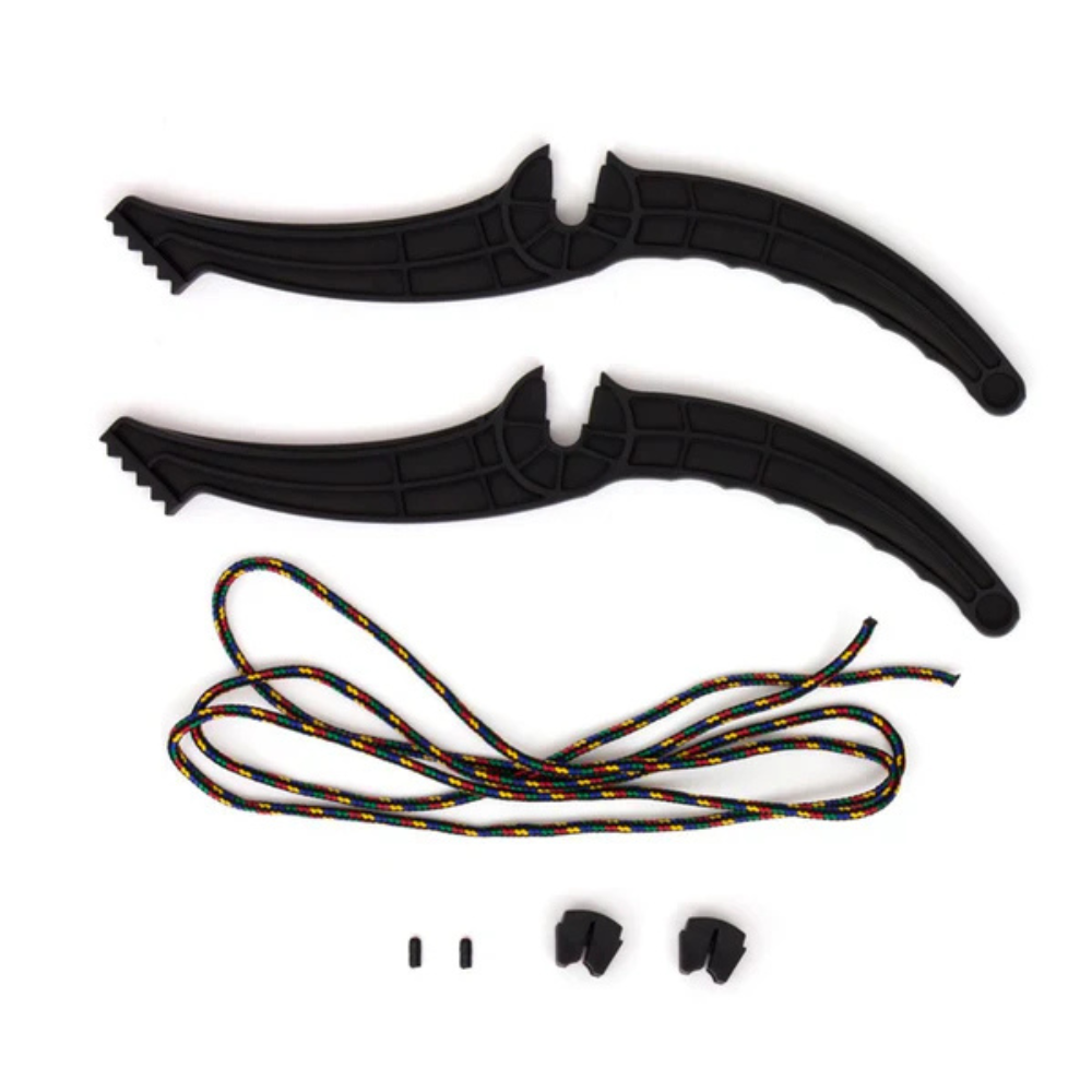 Bobslæde med bremse og træksnor - Rød