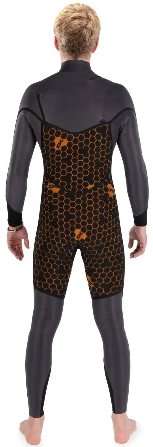 Dakine Cyclone Chest-Zip Full Suit Våtdräkt (4/3 mm) - Liten - Svart