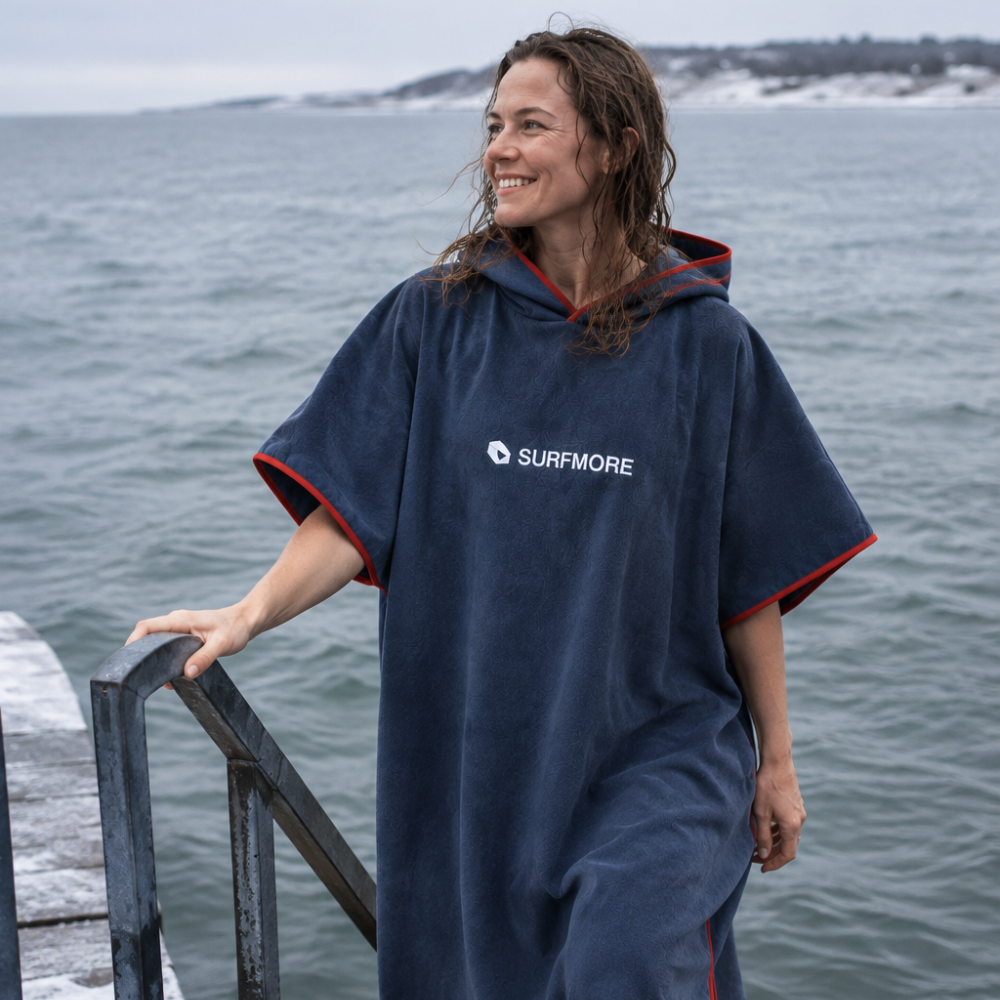 SURFMORE Badeponcho til voksne - Microfiber