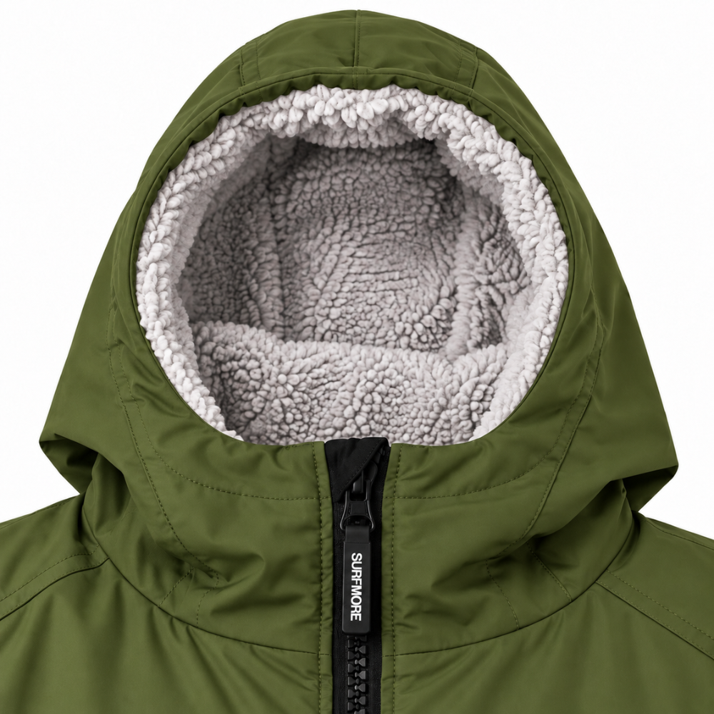 SURFMORE Change Robe Long Sleeve - Olivengrøn