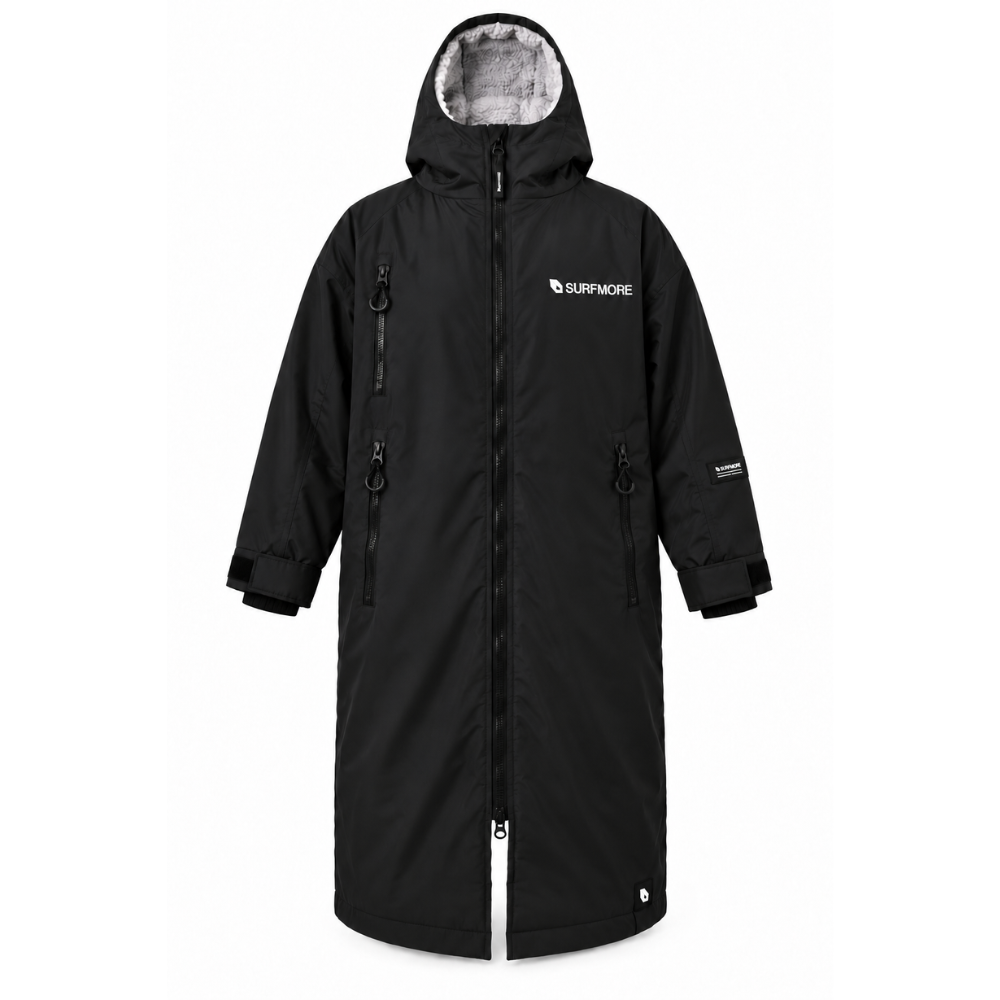 SURFMORE Change Robe Long Sleeve - Svart