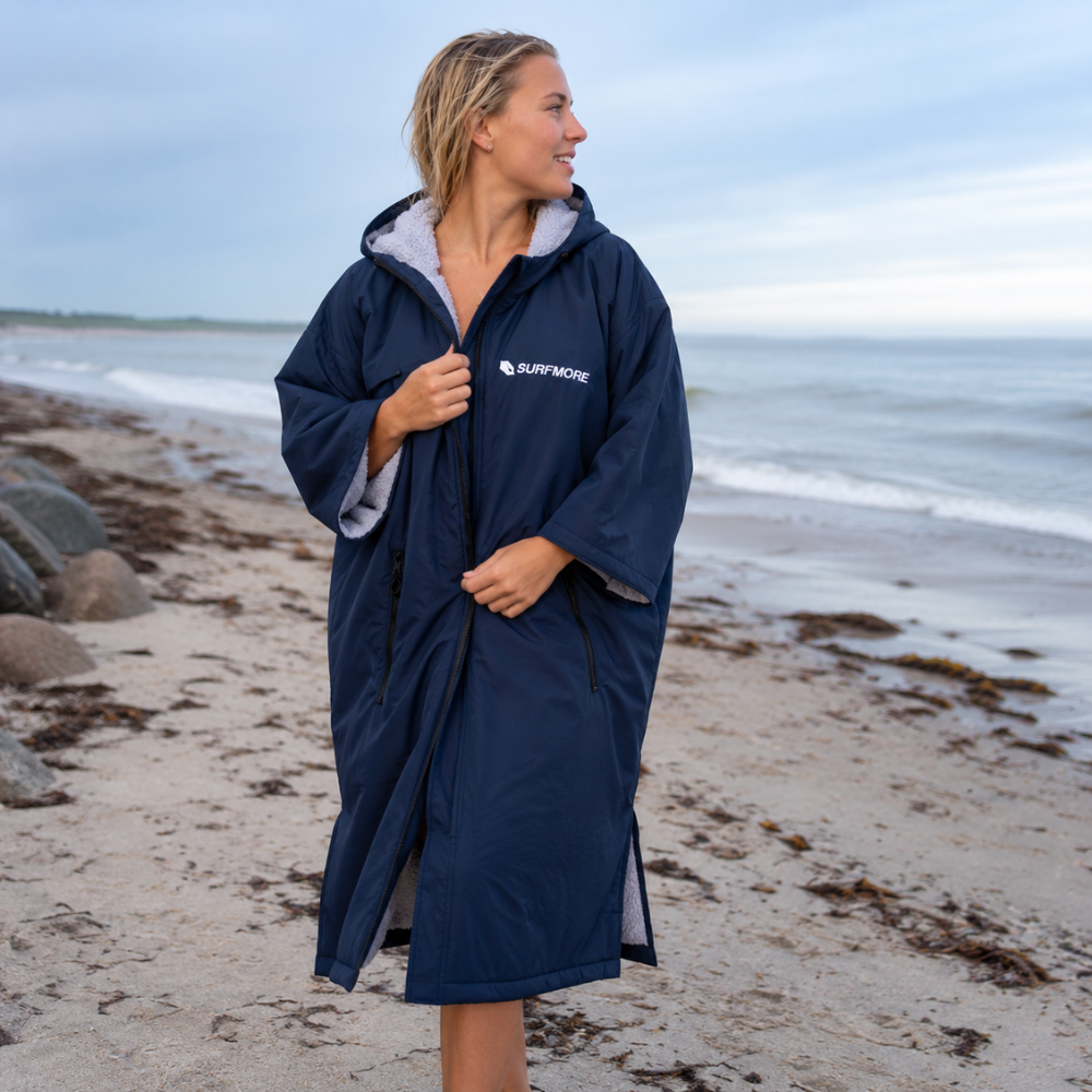 SURFMORE Change Robe Short Sleeve - Navy
