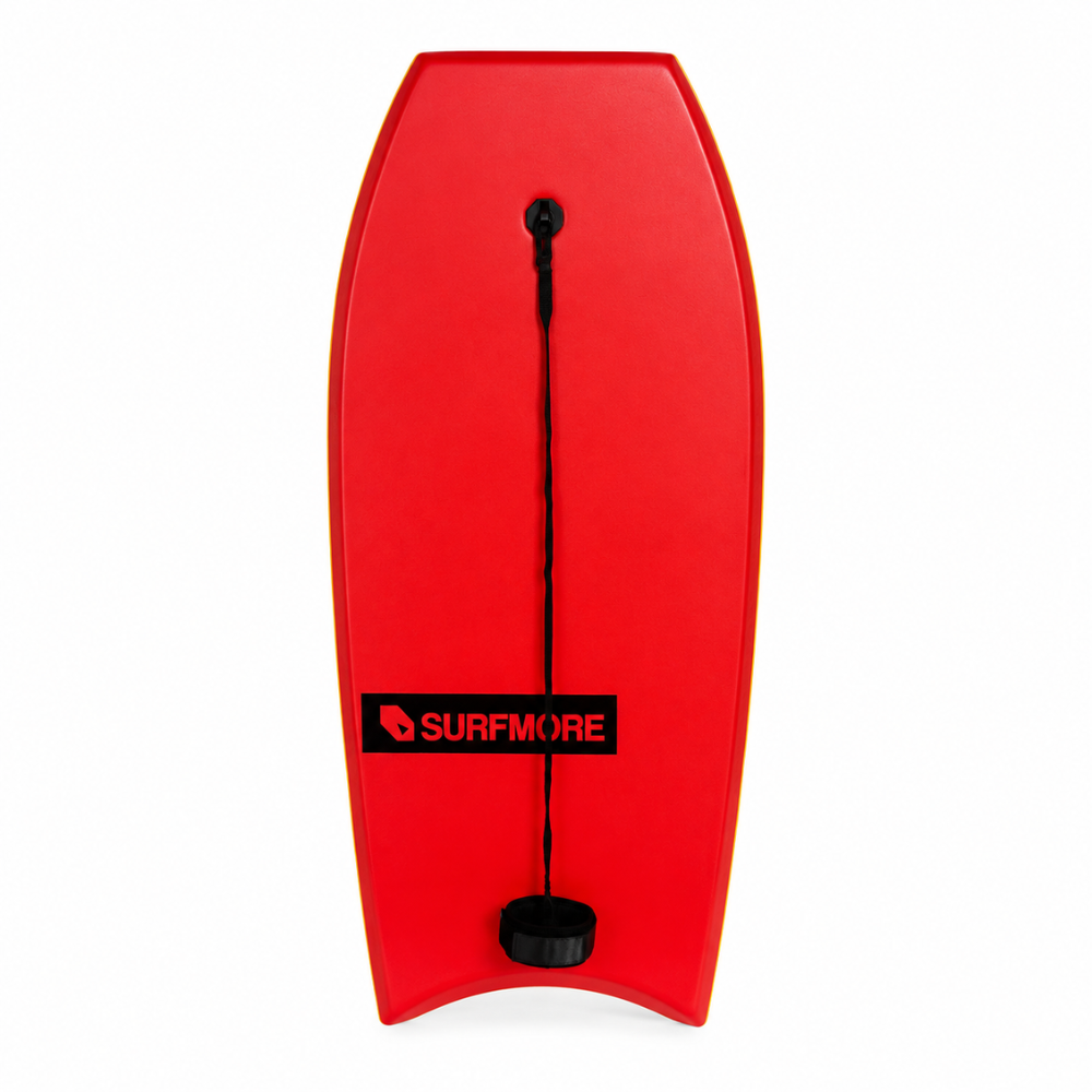 SURFMORE Ride Bodyboard 41" Inkl. Leash - Rød