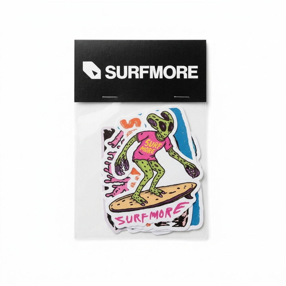 SURFMORE Sticker Pack i 5 unikke klistermærker