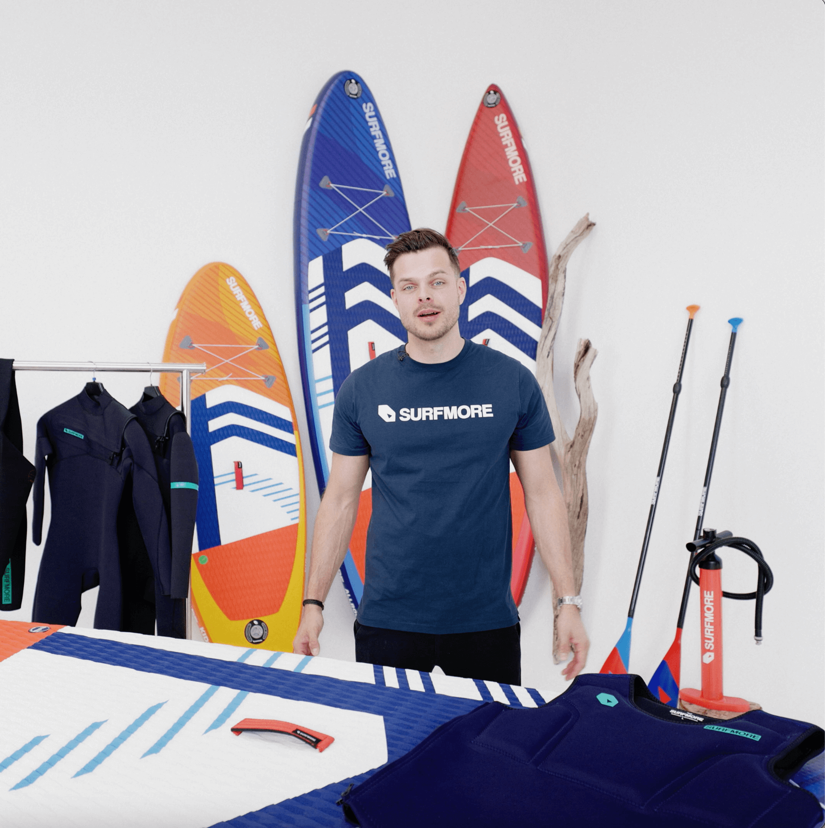 SURFMORE Logo T-shirt - Navy